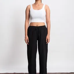 Pittra4ever Women Mid-Rise Relaxed Fit Sports Track Pants image 2