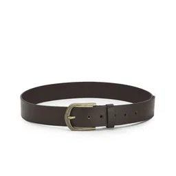 Cazzano Men Leather Formal Belt with Buckle Closure-image-0
