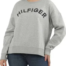Tommy Hilfiger Grey Logo Regular Fit Sweatshirt-image-61