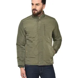 Duke Olive Green Regular Fit Quilted Jacket-picture-16