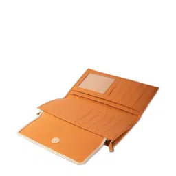Caprese Amelia Tan Faux Leather Solid Tri-Fold Wallet image 3