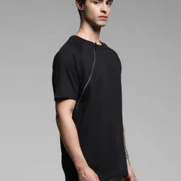 Jack & Jones Black Cotton Regular Fit T-Shirt image 3