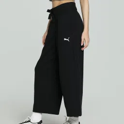 Puma Black Cotton Comfort Fit Pants image 3