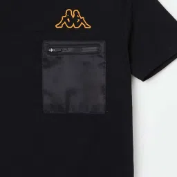 KAPPA Kids Black Cotton Printed T-Shirt image 3