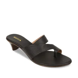 Rocia by Regal Women's Black Toe Ring Sandals-picture-17