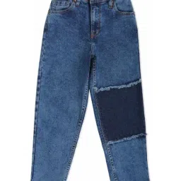 Pepe Jeans Kids Blue Cotton Applique Jeans-picture-28