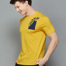 Fame Forever by Lifestyle Mustard Regular Fit Graphic Print T-Shirt image 3