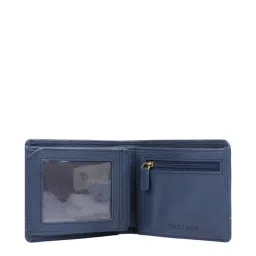 Hidesign 313 Melbourne Ranch Midnight Blue Solid Leather Tri-Fold Wallet image 3