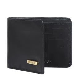 Hidesign Black Medium Solid Leather Bi-Fold Wallet for Men image 3