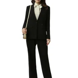Allen Solly Black Cotton Regular Fit Blazer image 5