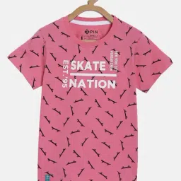 3PIN Kids Multi Cotton Printed T-Shirt Pack Of 2 image 4