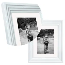 Art Street Synthetic Wood White Photo Frame (6 x 8 Inch) - Set of 4 image 3