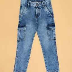 Pantaloons Junior Boys Dusk Blue Regular Fit Jeans image 3