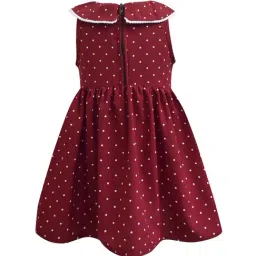 A.T.U.N. Maroon Printed Dress image 2