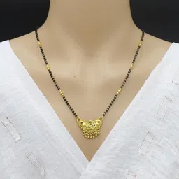 COLOUR OUR DREAMS Gold-Plated Artificial Stones and Beads Mangalsutra-picture-10