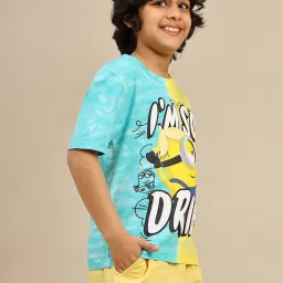 Kidsville Minions Printed Regular Fit T-Shirt For Boys image 3