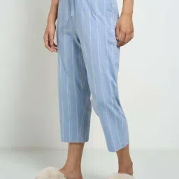 Dreamz by Pantaloons Blue Striped Capris image 3