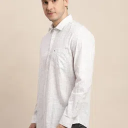 Turtle Off White Cotton Slim Fit Printed Shirt image 3