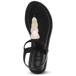 Tresmode Women's Black Sling Back Sandals image 3