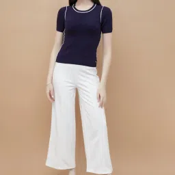 Code By Lifestyle Blue Regular Fit Top image 3