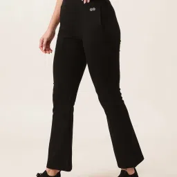 Clovia Black Regular Fit Trackpants image 3