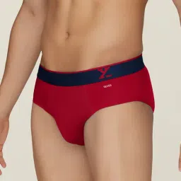 XYXX Black & Red Regular Fit Briefs - Pack of 2 image 3