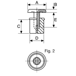 ESSENTRA COMPONENTS Nylon Snap Rivet 3 mm, SR-3065W image 5