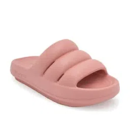Red Tape Women's Sunnies Pink Slides image 3