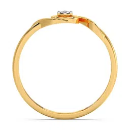 CANDERE A KALYAN JEWELLERS COMPANY 18KT Gold Modern Archery Diamond Ring - 0.85 g image 2