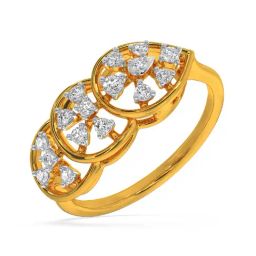 Kisna Diamond & Gold Jewellery Marissa 18k (750) Diamond & Gold Ring For Women-picture-49