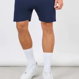 Styli Navy Regular Fit Shorts-image-6