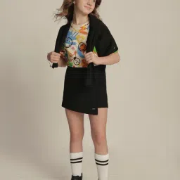 VERO MODA GIRL Black Cotton Skort image 5