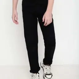 Octave Kids Black Cotton Regular Fit Jeans-picture-22