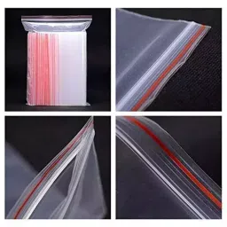 GENERIC 60 Micron Plastic Transparent Zip Lock Pouch Bag Size 6x8 inch (15.24 x 20.32 cm) - (Pack of 1000 Pcs) image 5