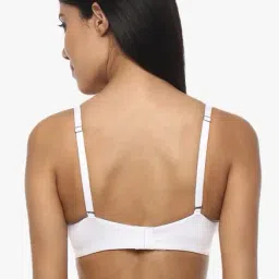 Soie White Under Wired Padded Seamless Bra image 2