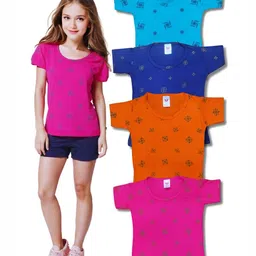 Seyor Girls Pack of 4 Printed T-shirt-picture-16