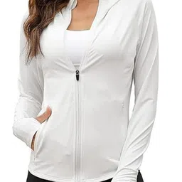 Eleg & Stilance Women White Lightweight Open Front Jacket image 5