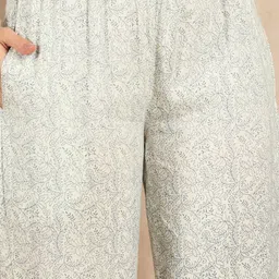 CHETI Women Ethnic Motifs Printed Regular Kurti with Trousers image 3