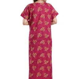 CINCO Women Floral Printed Maxi Nightdress image 3