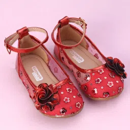 Cute Walk by Babyhug Sandals - Red image 2