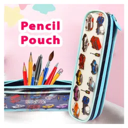 FunBlast Cartoon Theme Multipurpose Pencil Pouch for Kids (Car Black) image 2