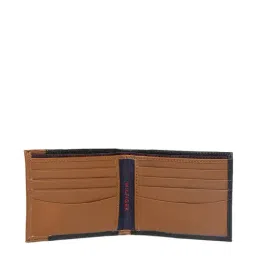 Tommy Hilfiger Mudcreek Black & Tan Casual Leather Bi-Fold Wallet for Men image 3