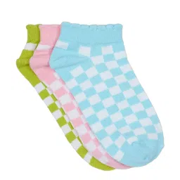 Honey by Pantaloons Multicolor Printed Socks - Pack of 3 image 3