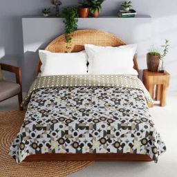 Bianca Mezzo Brown Cotton 140 TC 150 GSM Double Dohar-picture-38