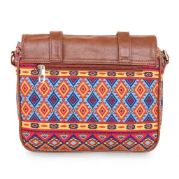 Sabhyata Multicolor Printed Medium Cross Body Bag image 3
