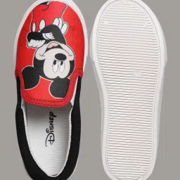 Kidsville Red & Black Mickey & Friends Printed Casual Slip-Ons image 3