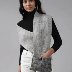 Cayman Grey Self Design Stole-picture-10