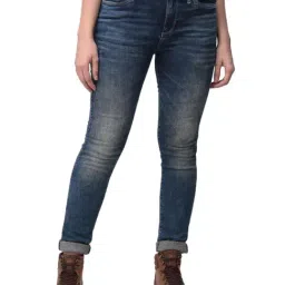 Woodland Dark Blue Skinny Fit Jeans-picture-47