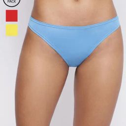Basiics By La Intimo Multicolored Comfort Fit Panties - Pack Of 3-picture-25