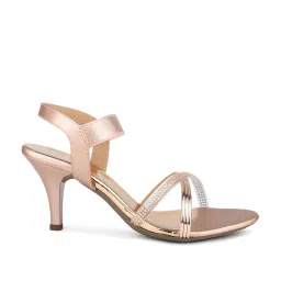 Inc.5 Women's Rose Gold Ankle Strap Stilettos image 3